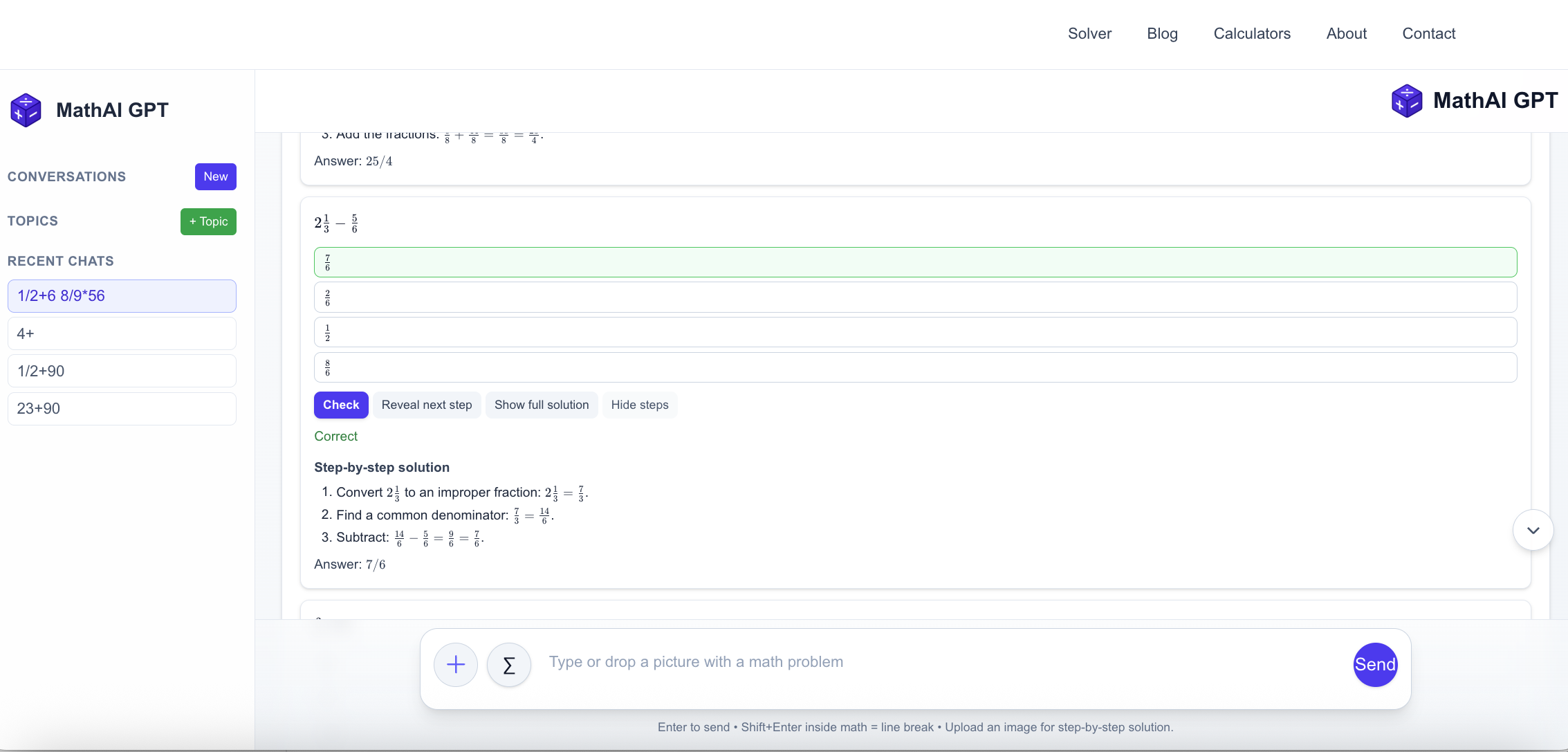 Média Matigt it - Résoudre tout problème mathématique et obtenir des explications étape par étape 2