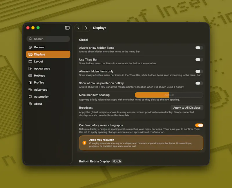 Thaw screenshot 5