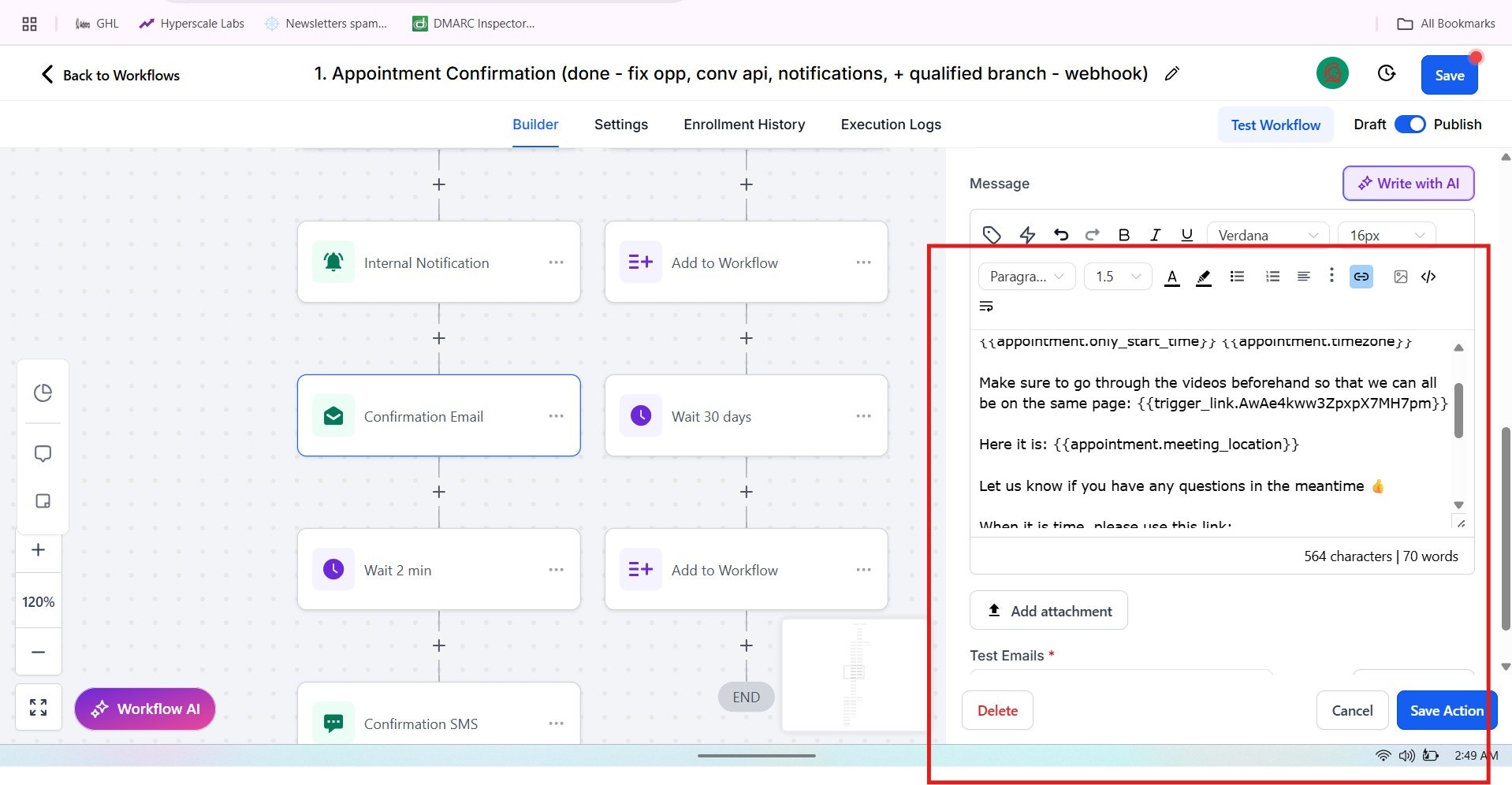 GHL & Systeme.io Automation Builder - Screenshot 4 showing product features and functionality