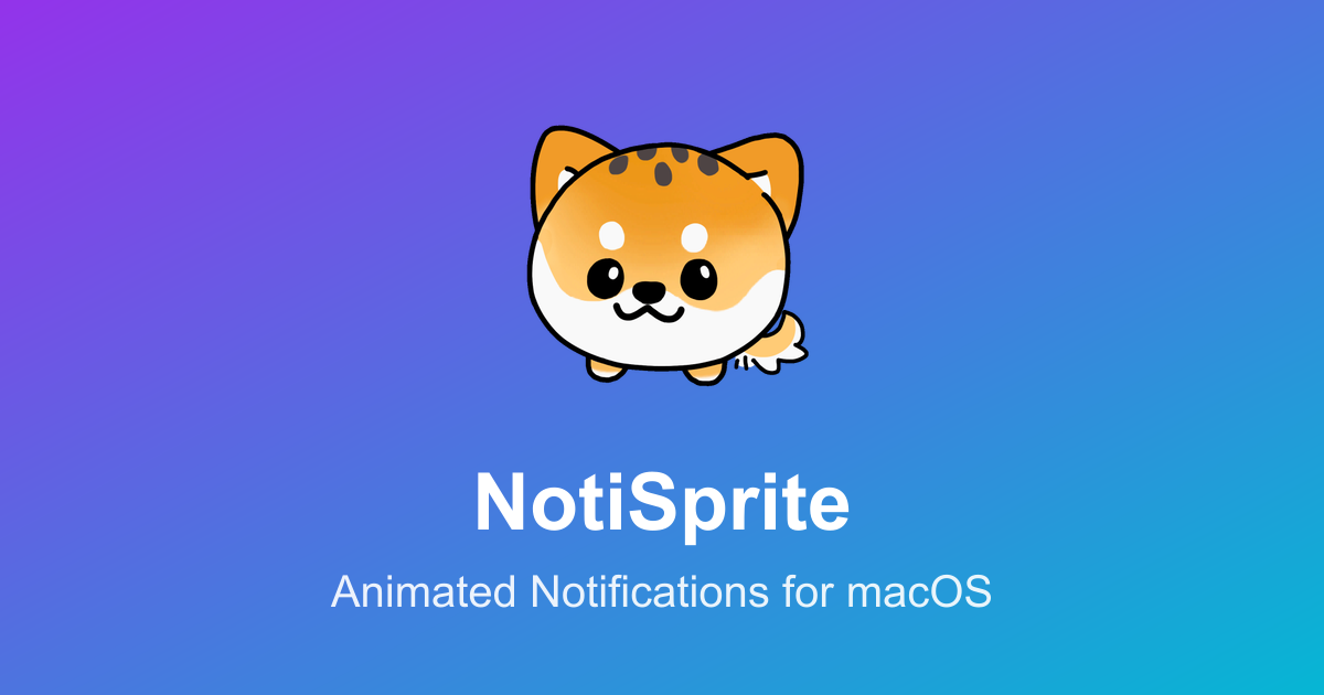 NotiSprite - Main screenshot showing features and interface