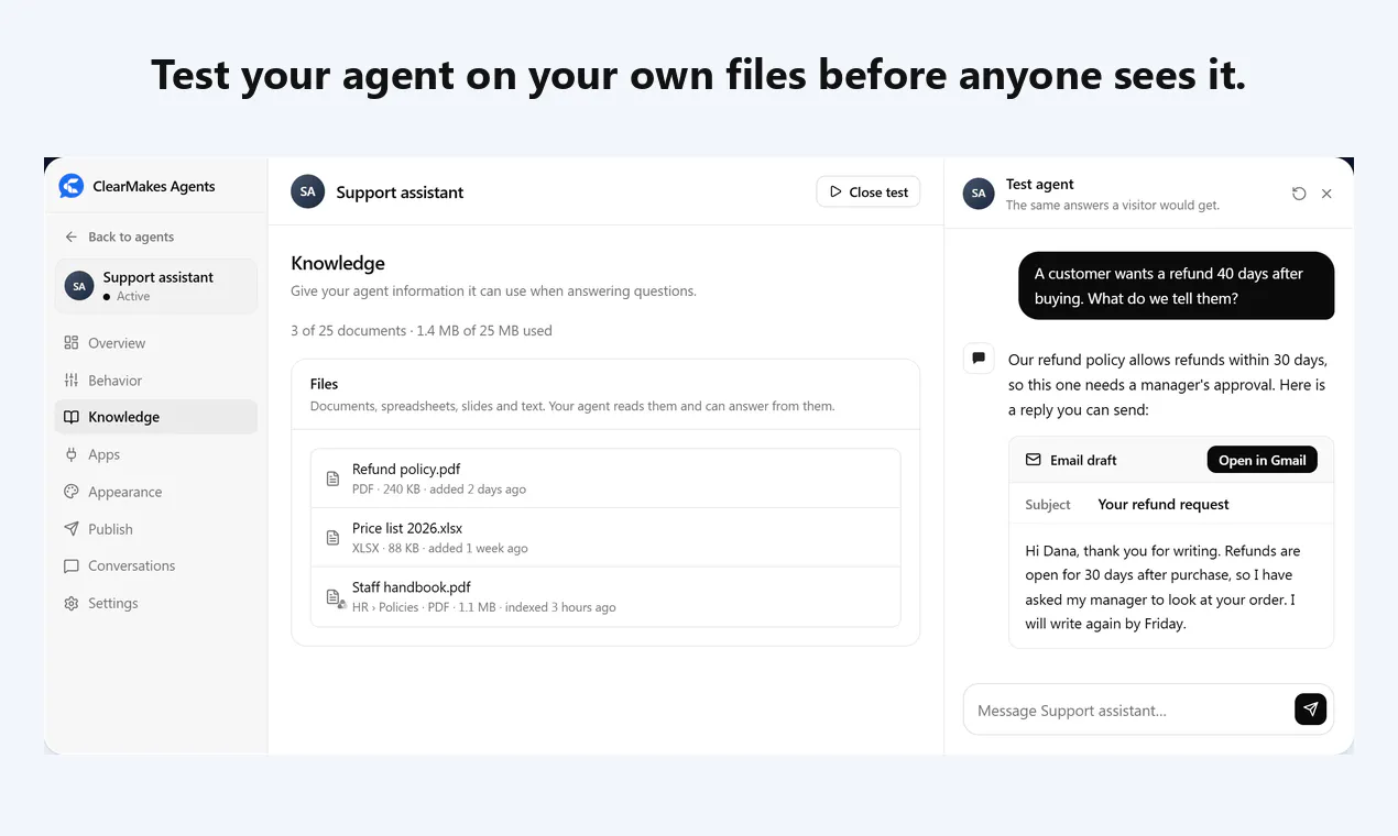 ClearMakes Agents gallery image