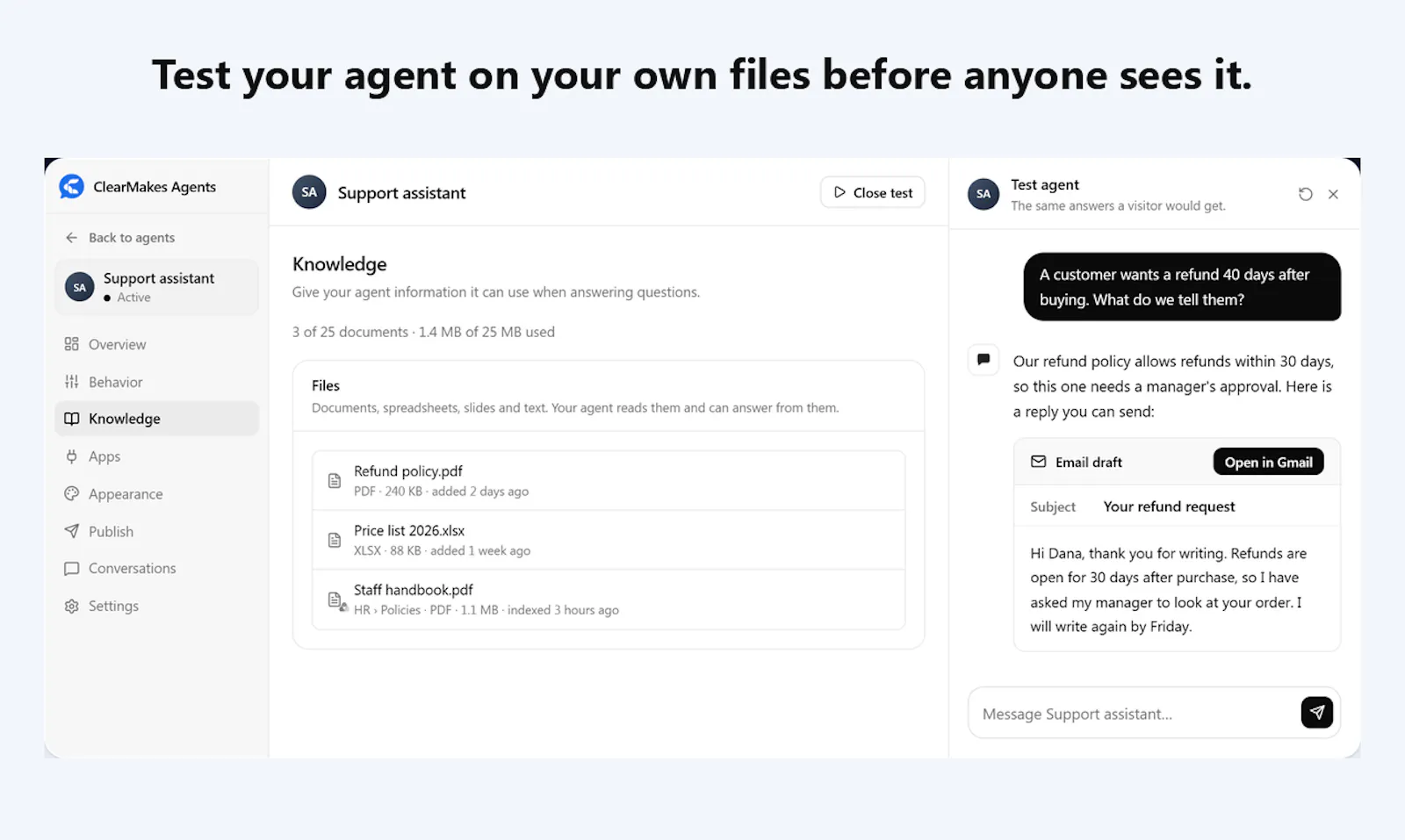 ClearMakes Agents screenshot 4