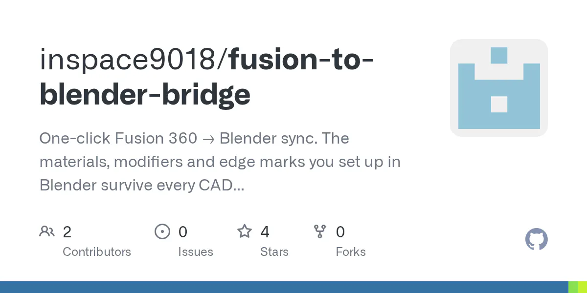 Fusion to Blender Bridge gallery image