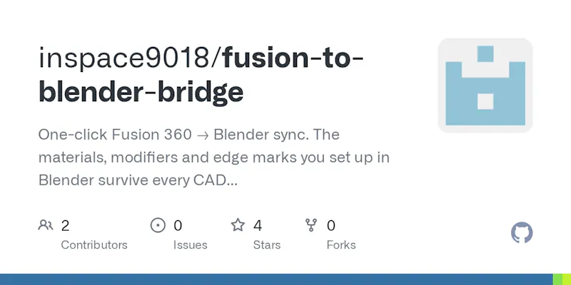 Fusion to Blender Bridge screenshot 1