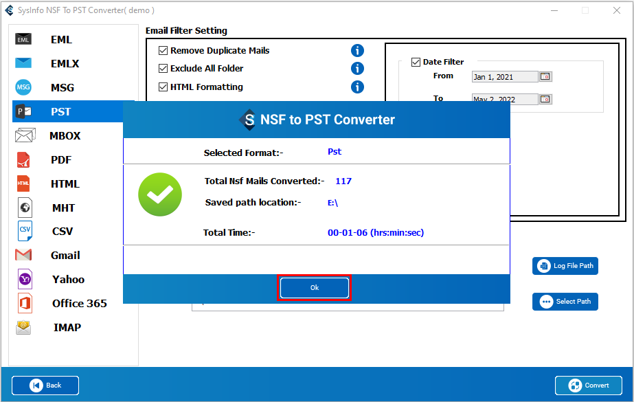 Sysinfo NSF到PST转换器工具 - 最佳NSF到PST转换器工具将NSF文件转换为PST。媒体5