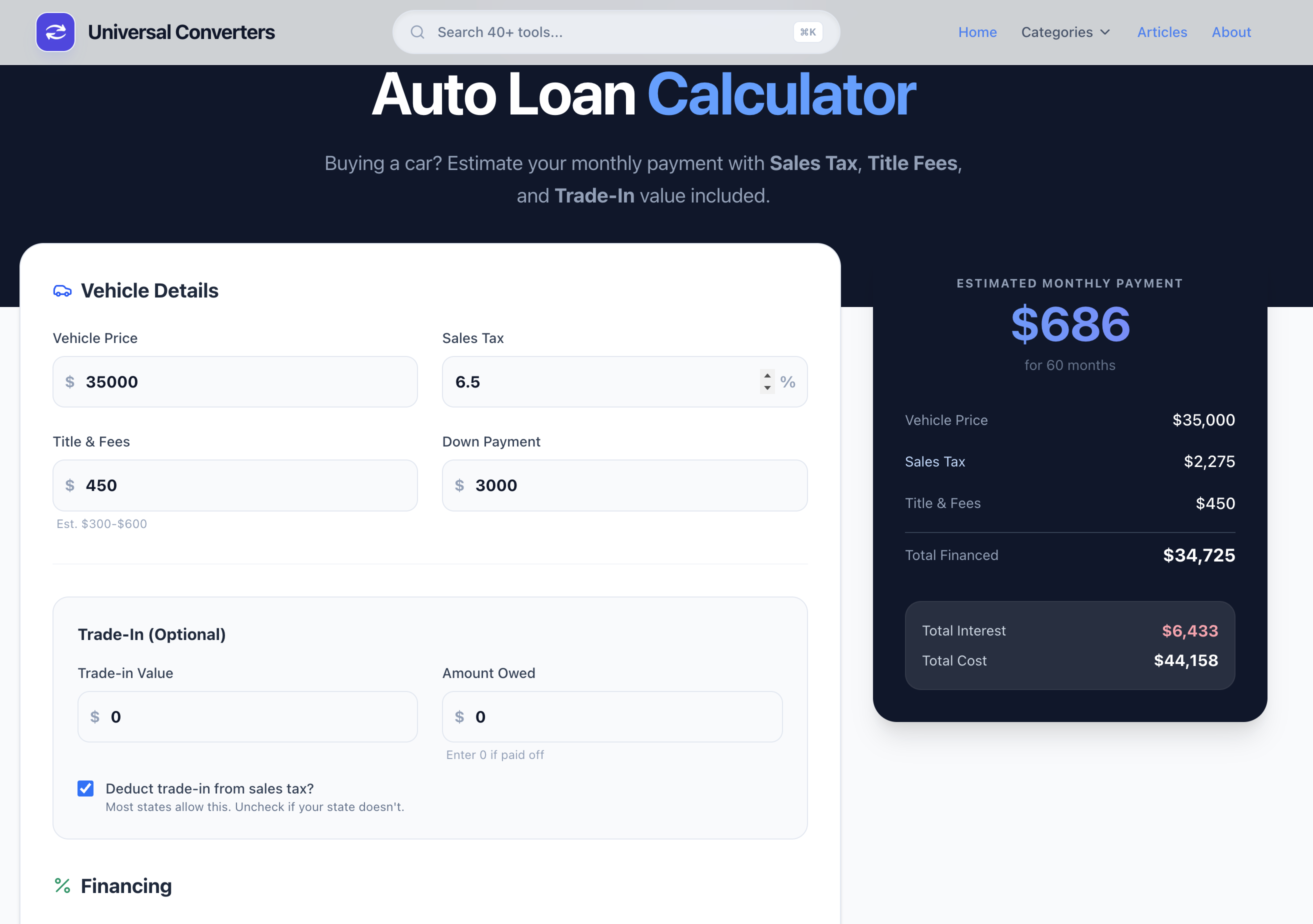 Zero Bloat Calc Stack gallery image