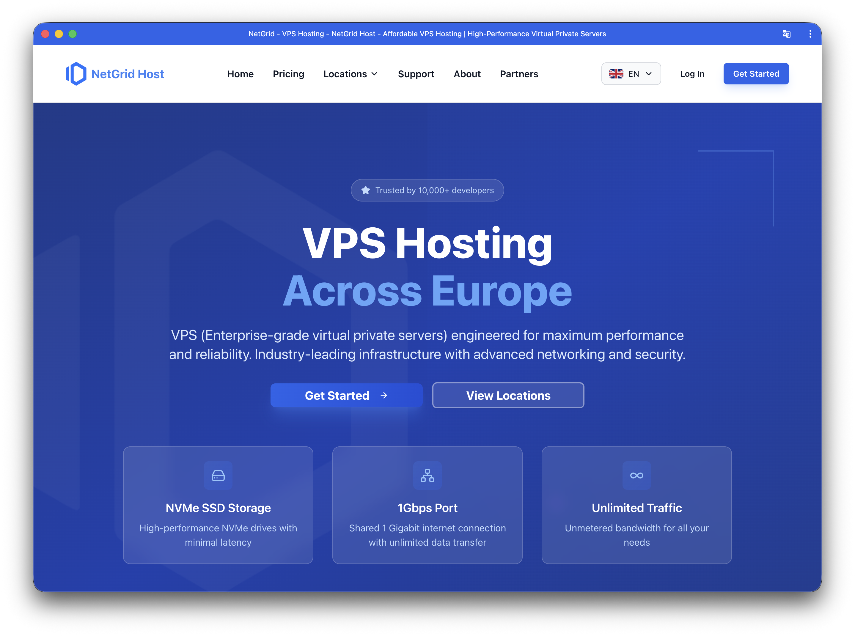 NetGrid Host - Main product screenshot demonstrating key features and user interface