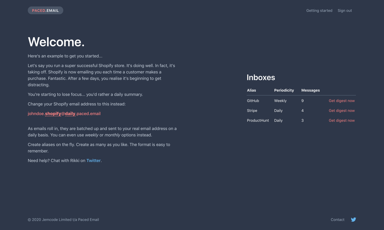 Paced Email gallery image