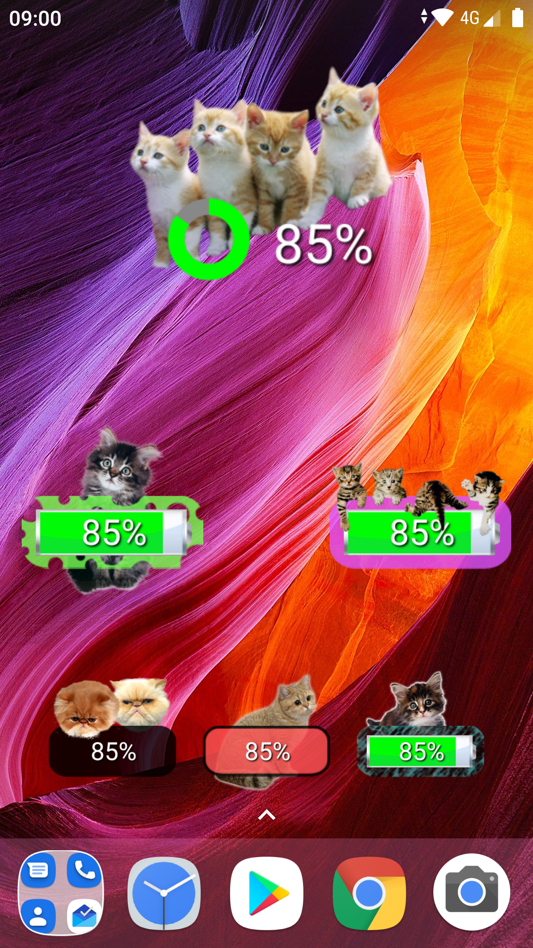 Kitten Battery Widget gallery image