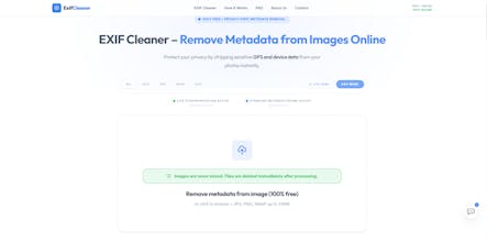EXIF Cleaner Online gallery image