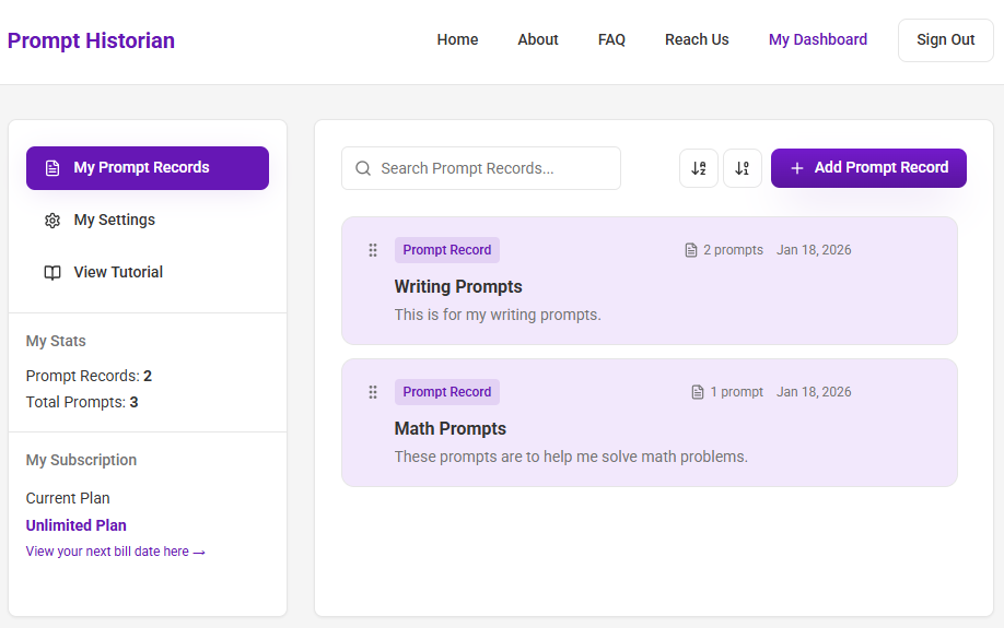Prompt Historian gallery image