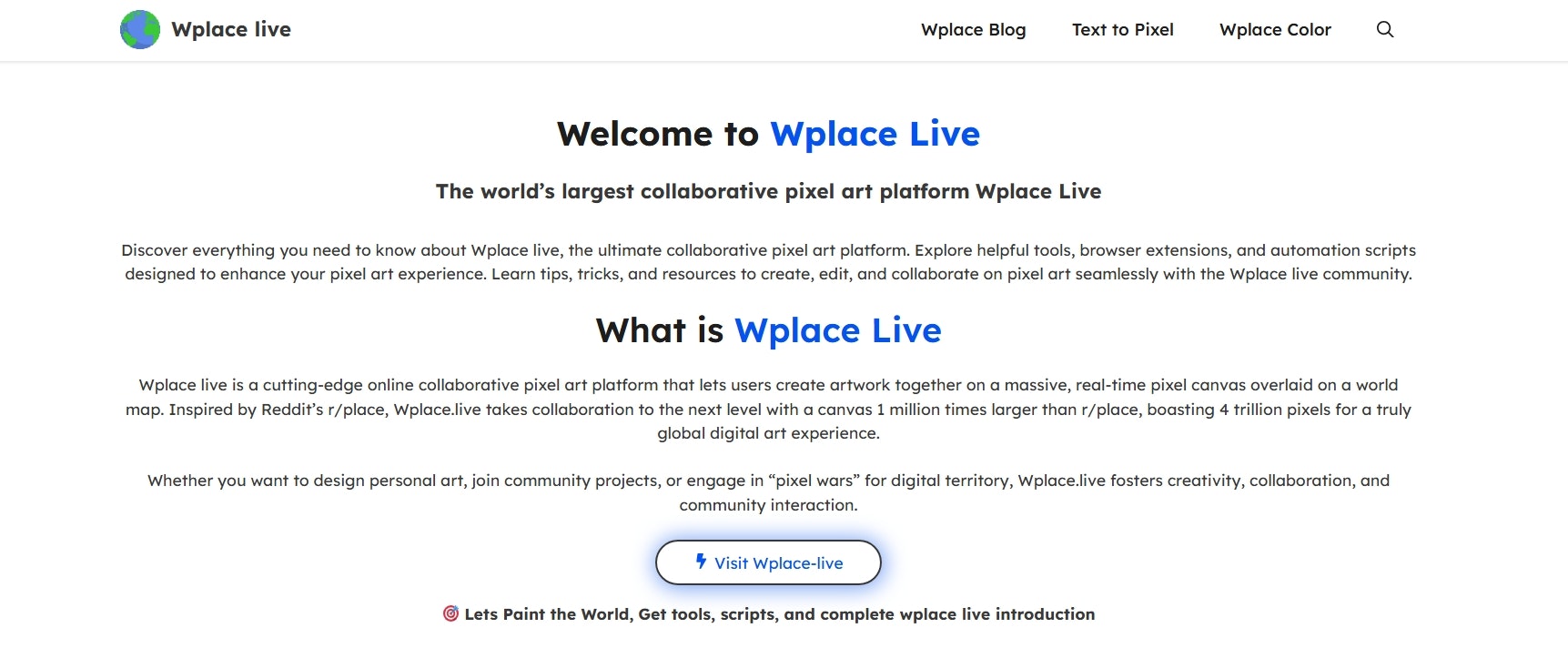 Média Wlace en direct - La plus grande plate-forme d'art de pixel collaborative au monde 1