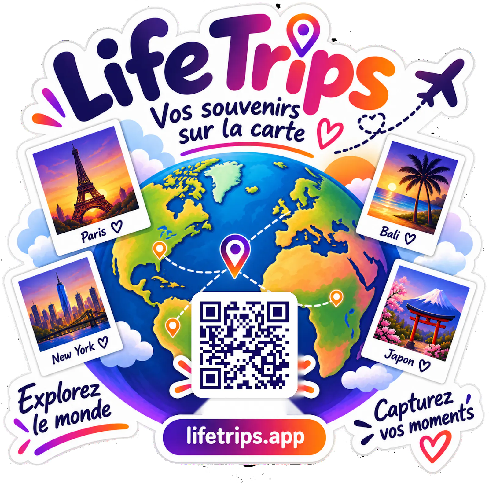 Life Trips — Vos voyages sur la carte screenshot 2