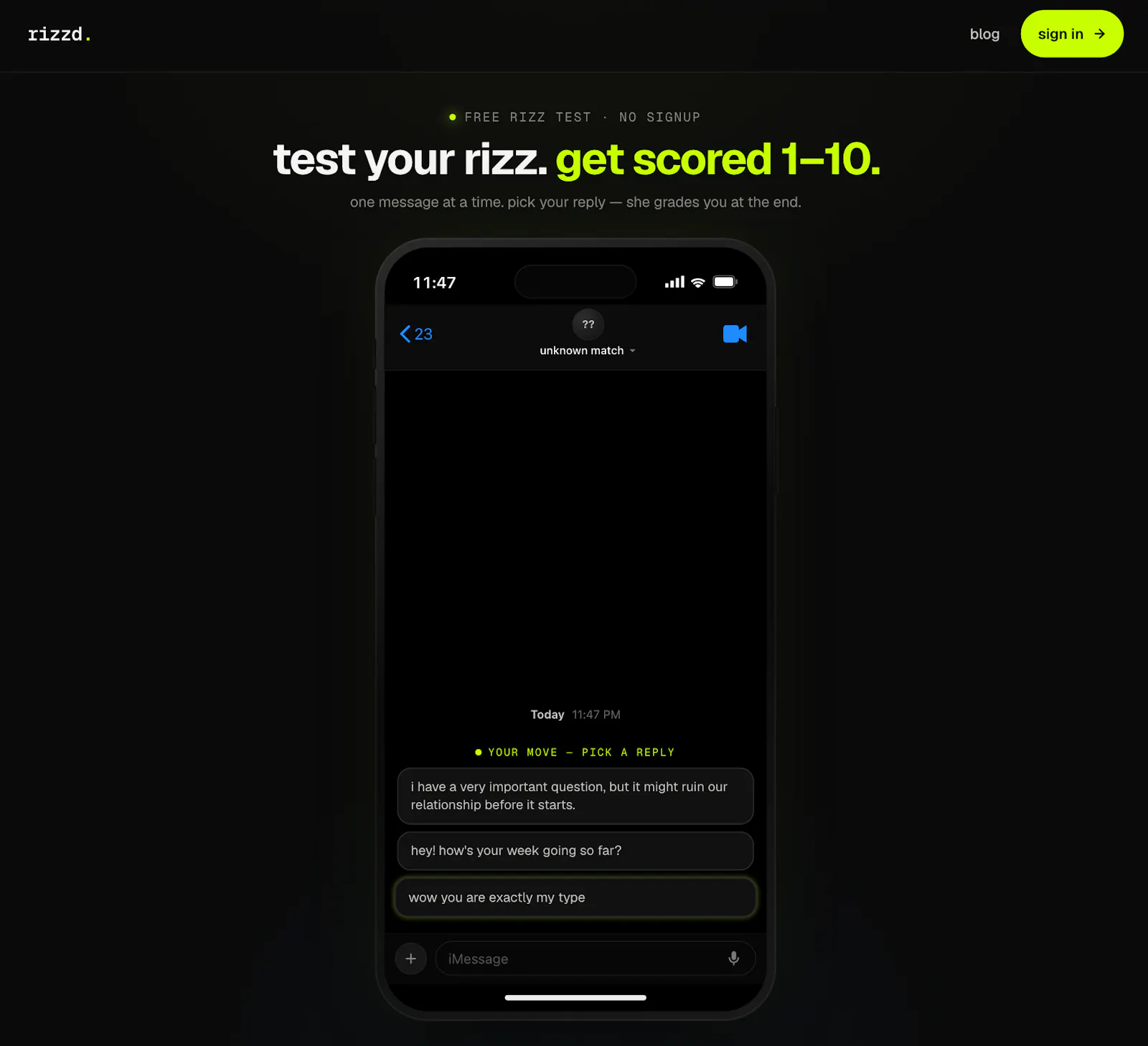 rizzd — AI rizz training screenshot 3