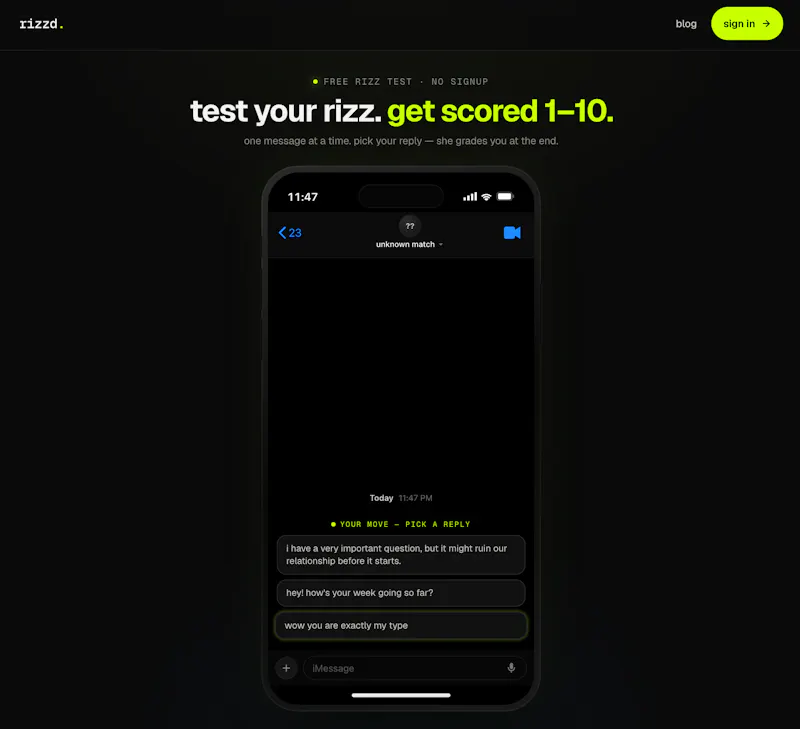 rizzd — AI rizz training screenshot 3