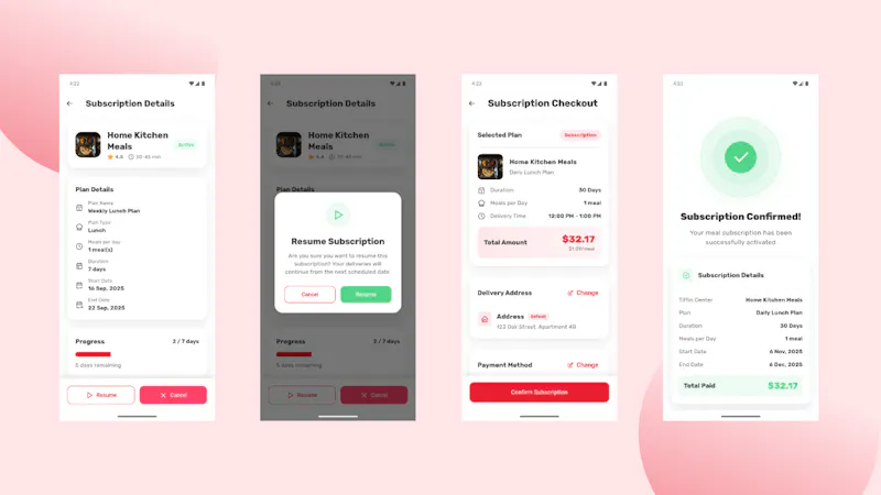 Eativo: Flutter Meal App UI Kit screenshot 4