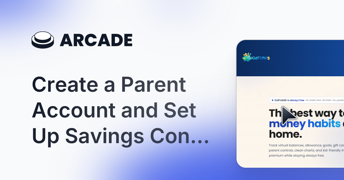 KidFUNd$ - Main product screenshot demonstrating key features and user interface