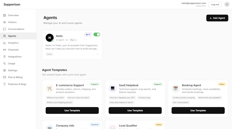 Supportson screenshot 5