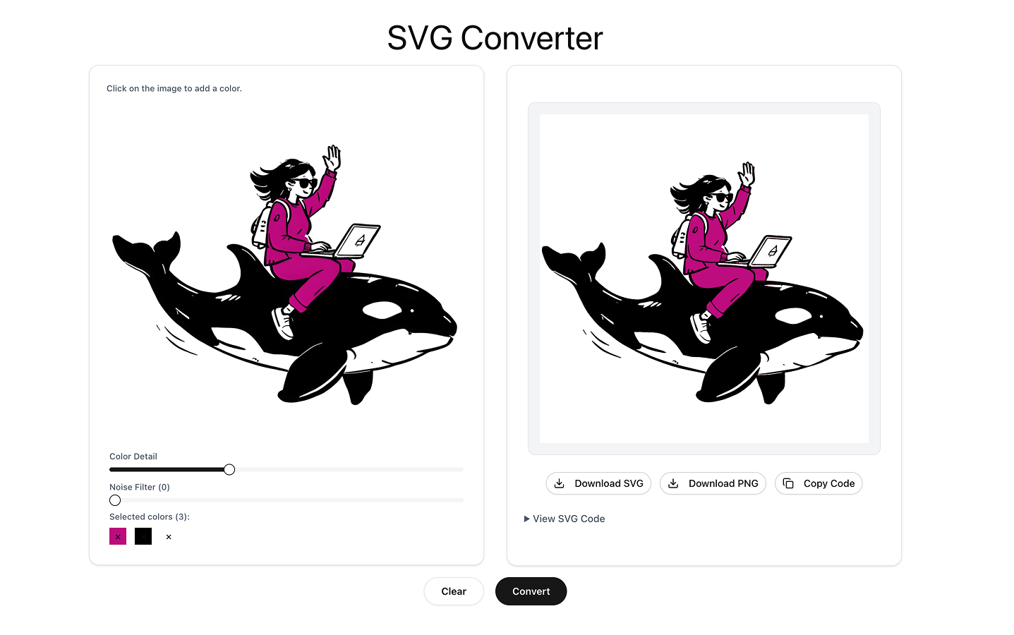 Média Convertisseur SVG - Convertisseur SVG simple et libre avec couleurs 2