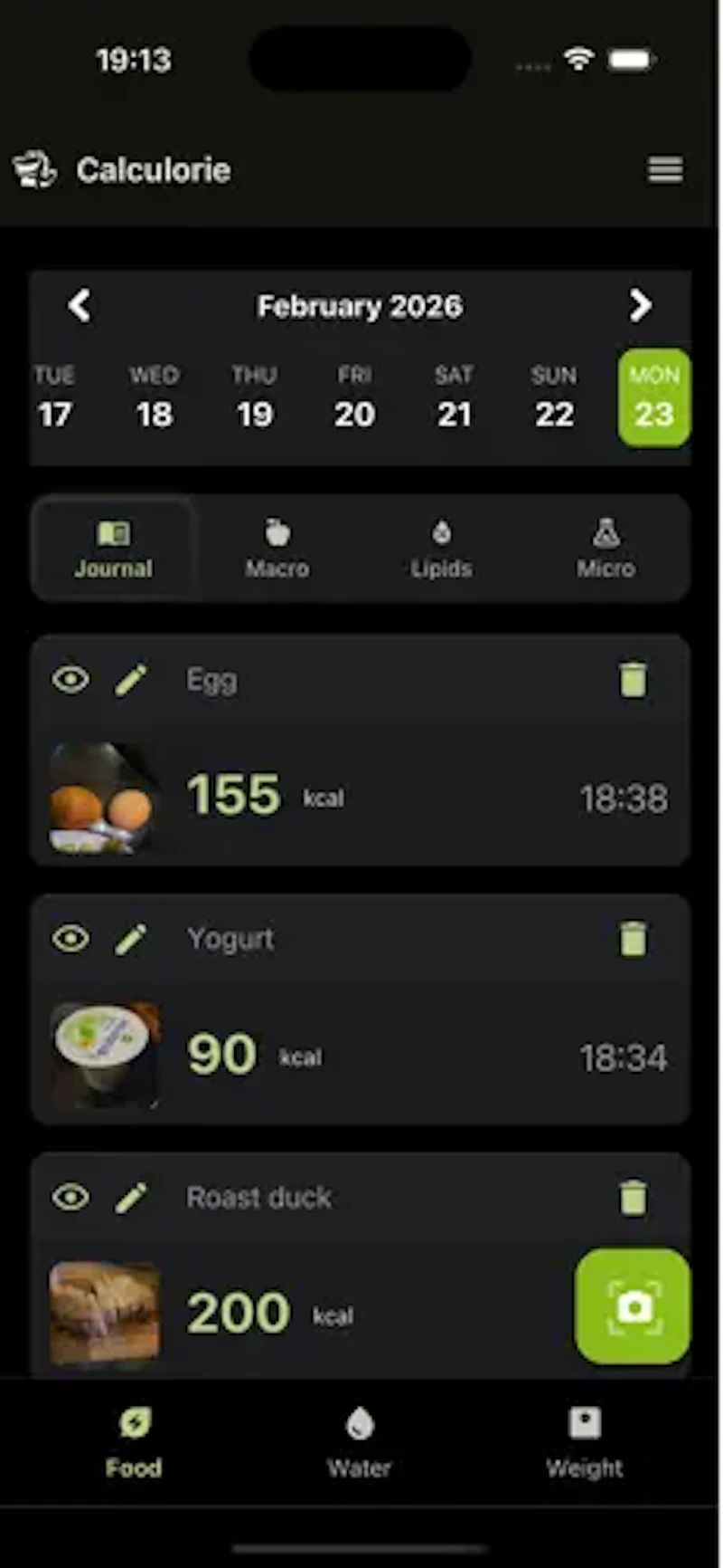 Calculorie screenshot 7
