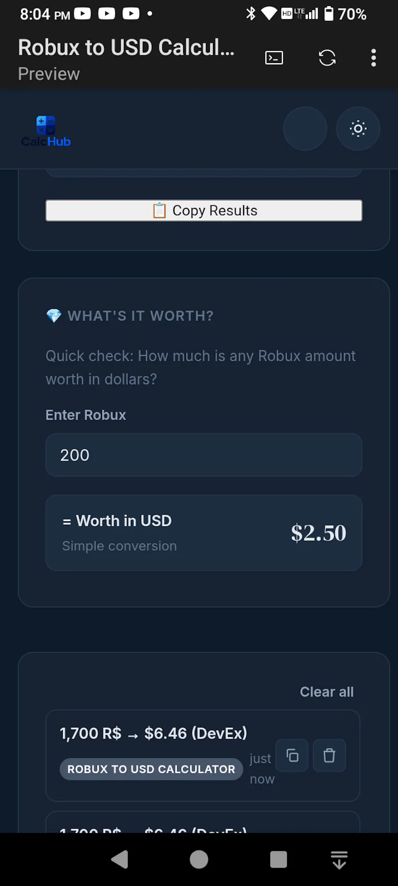 CalcHub  screenshot 8