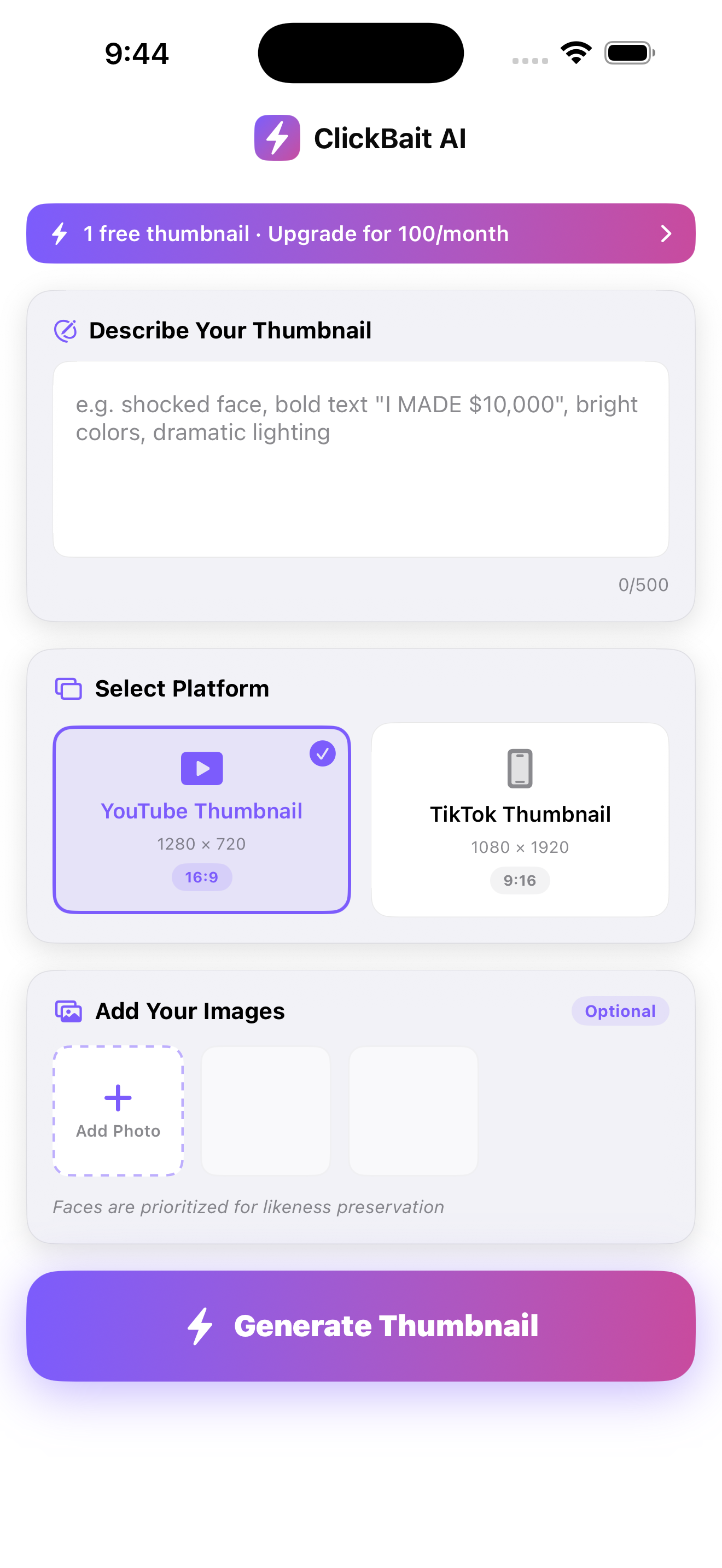 ClickBait AI gallery image