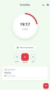 Focus Flow - Main screenshot showing features and interface