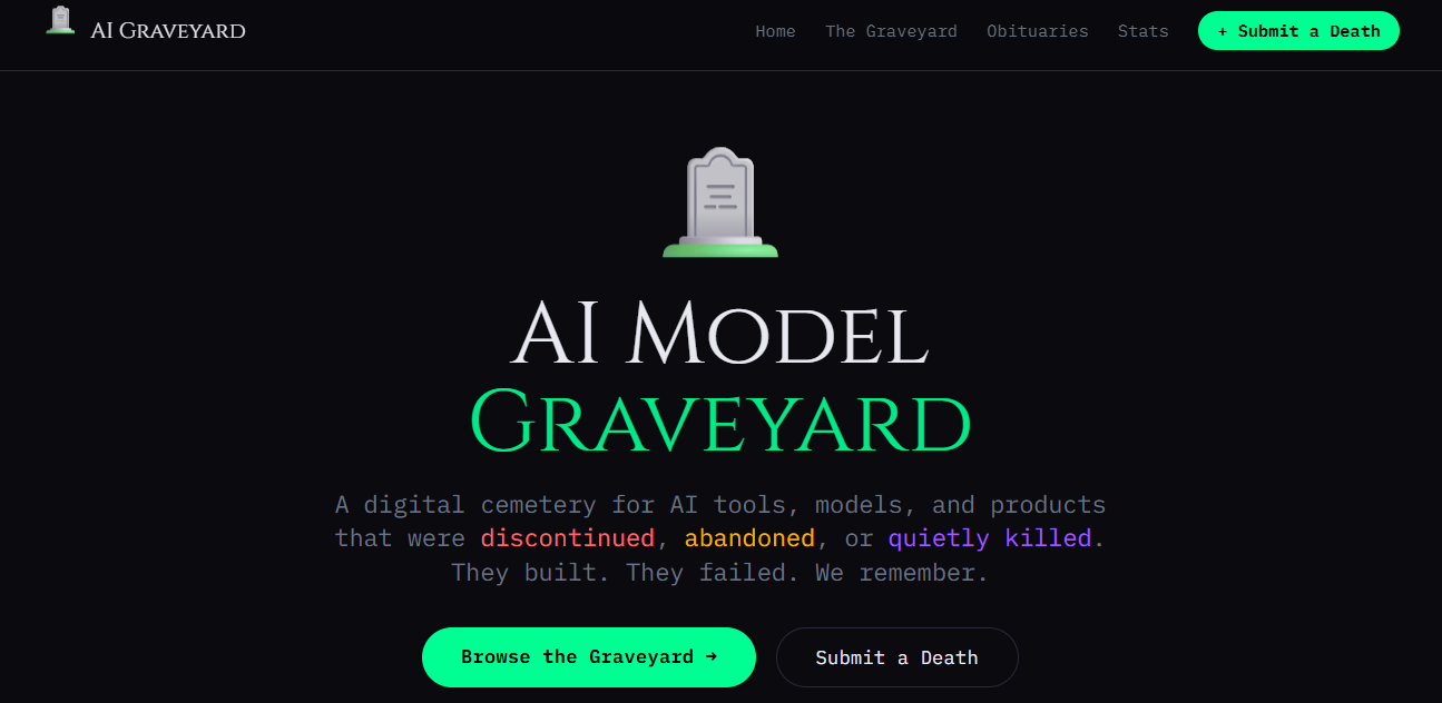 AI Model Graveyard gallery image