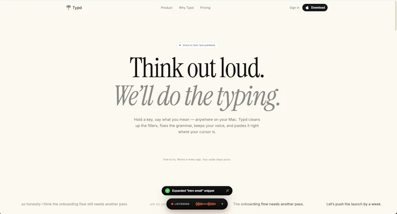 Typd screenshot 1