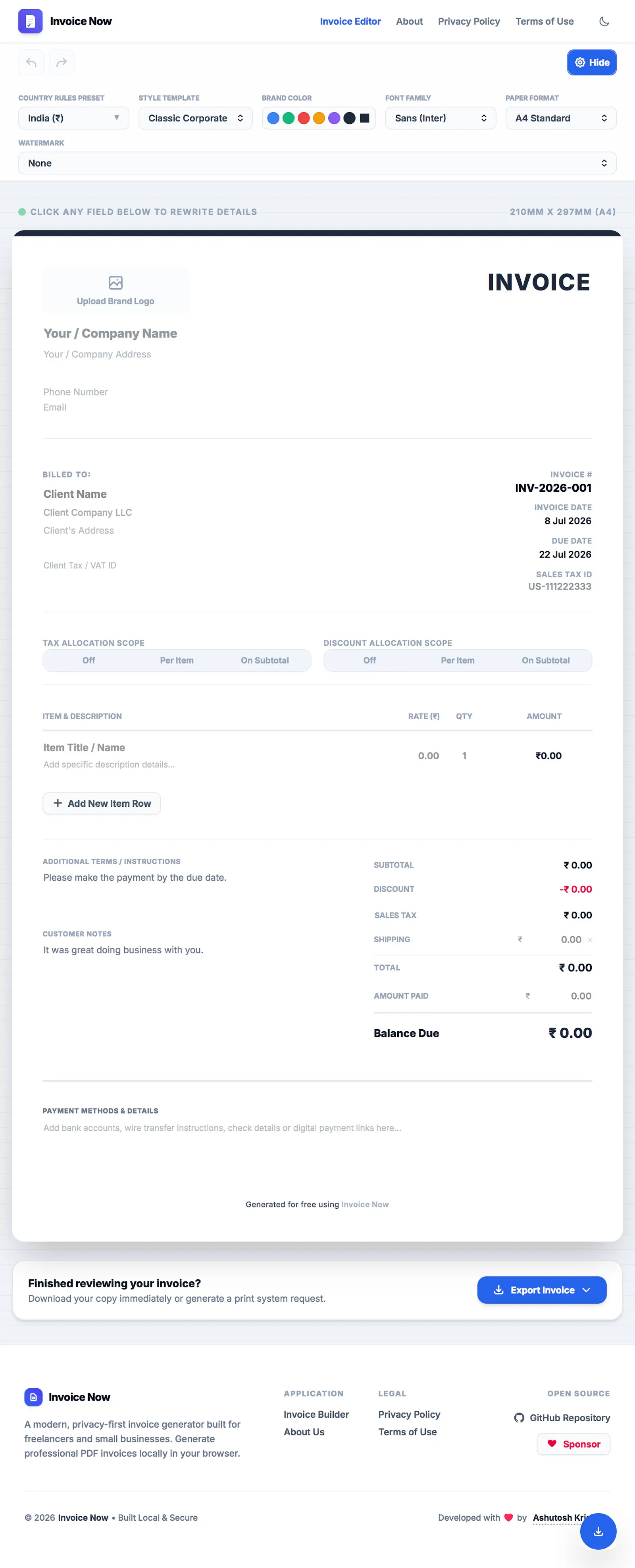 Invoice Now screenshot 3
