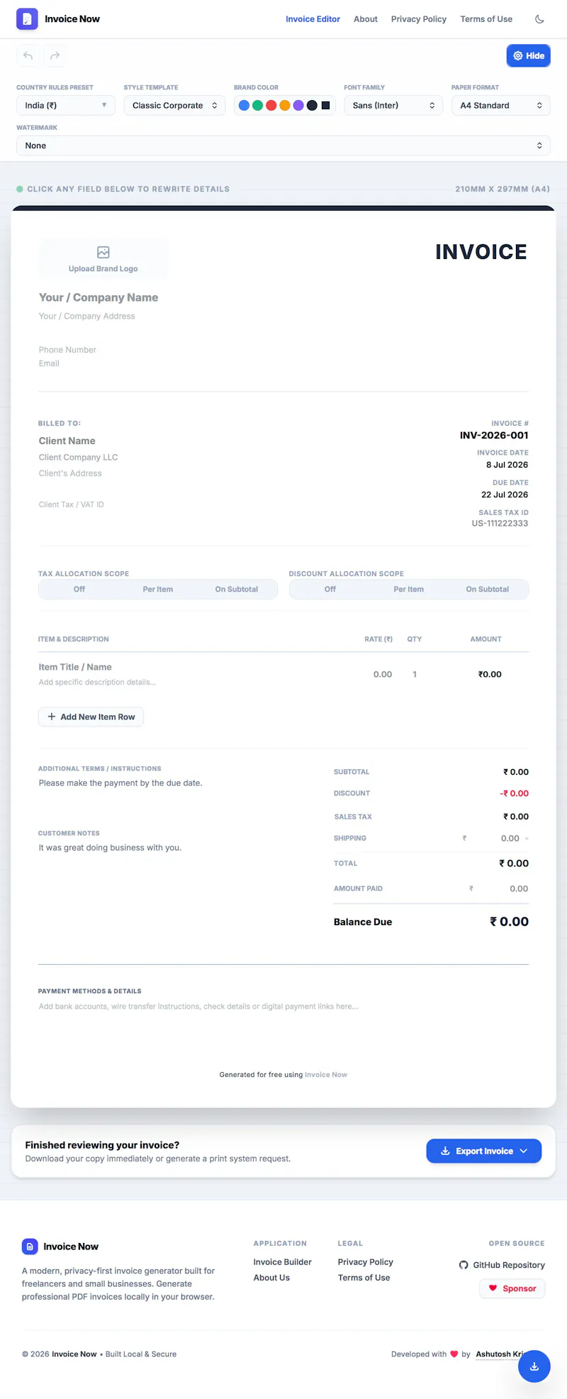 Invoice Now screenshot 3