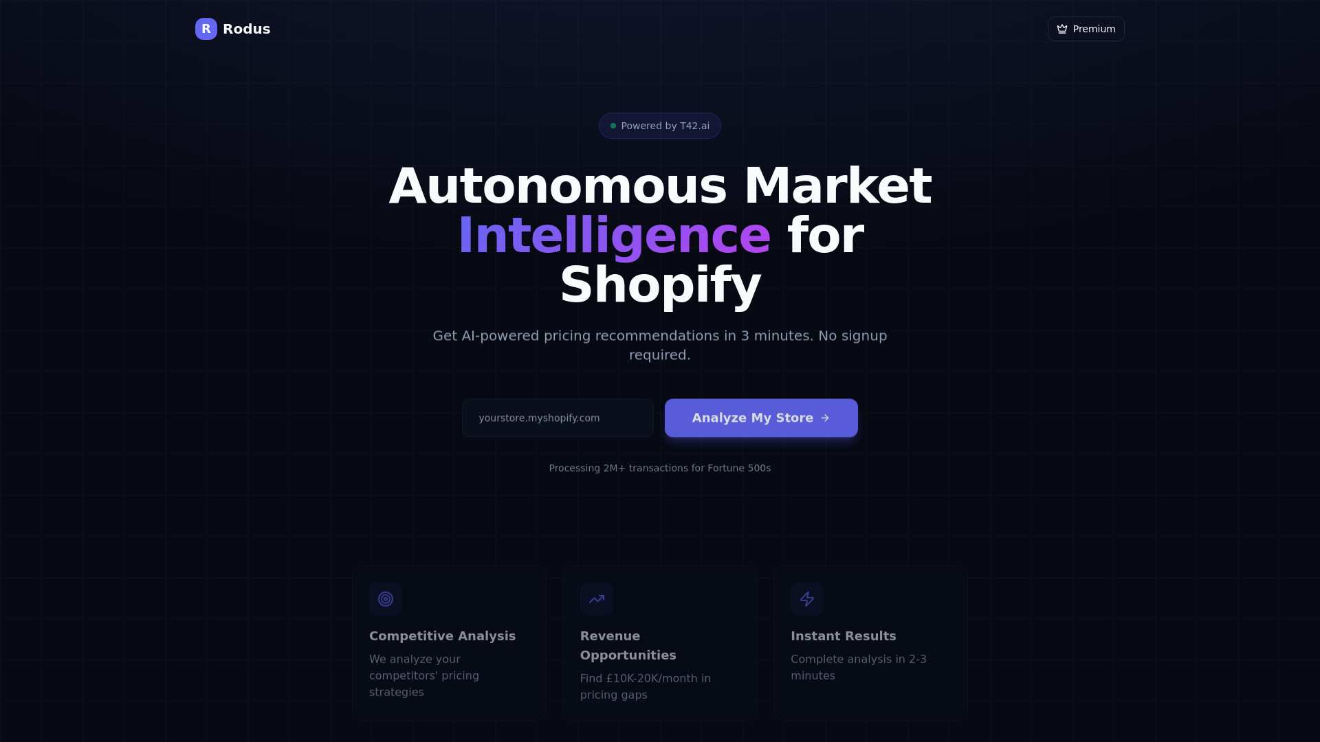 Rodus - Main product screenshot demonstrating key features and user interface