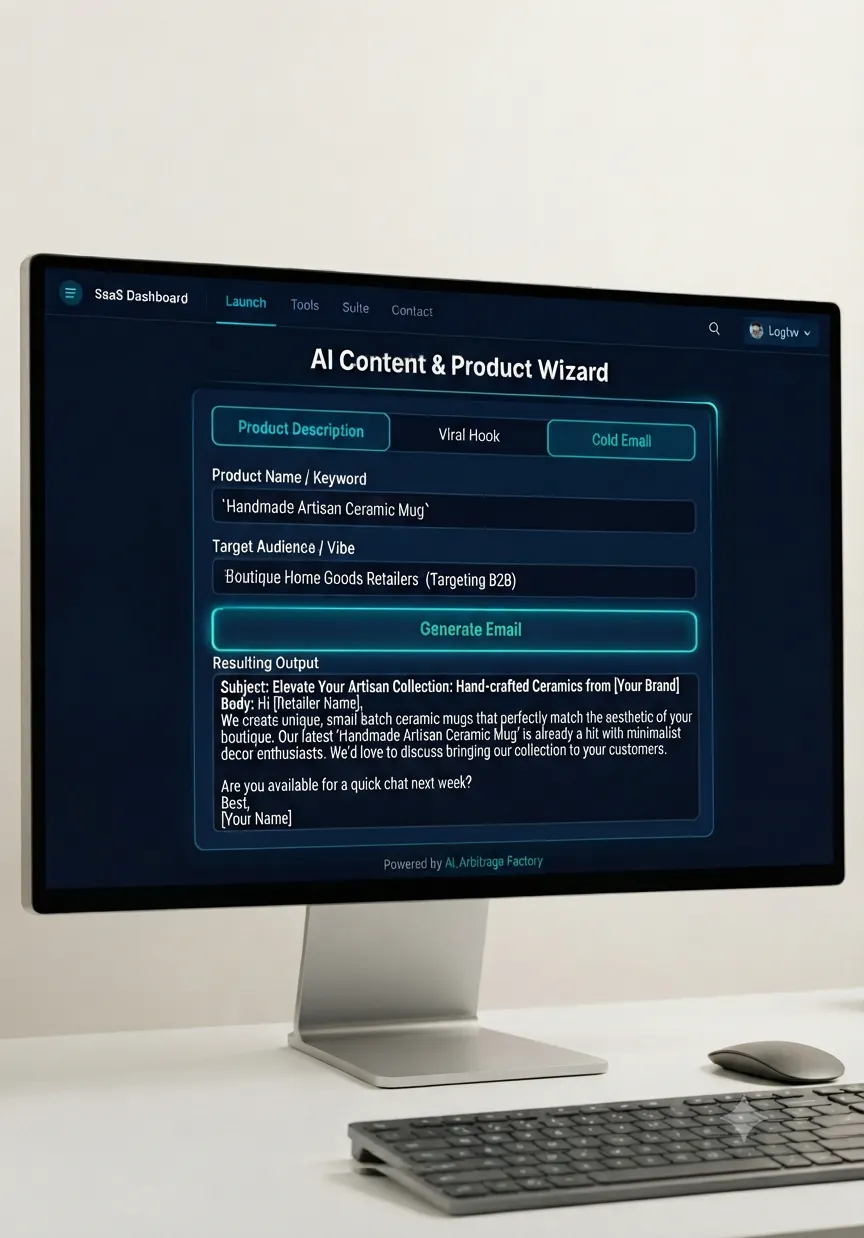 AI Flow Builder veya MicroSaaS gallery image