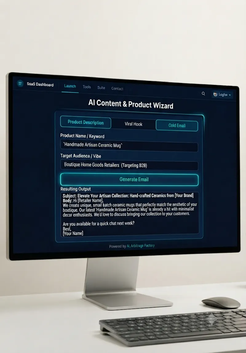 AI Flow Builder veya MicroSaaS screenshot 1