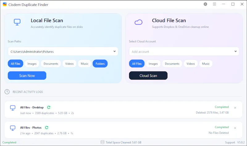 Cisdem Duplicate Finder screenshot 1