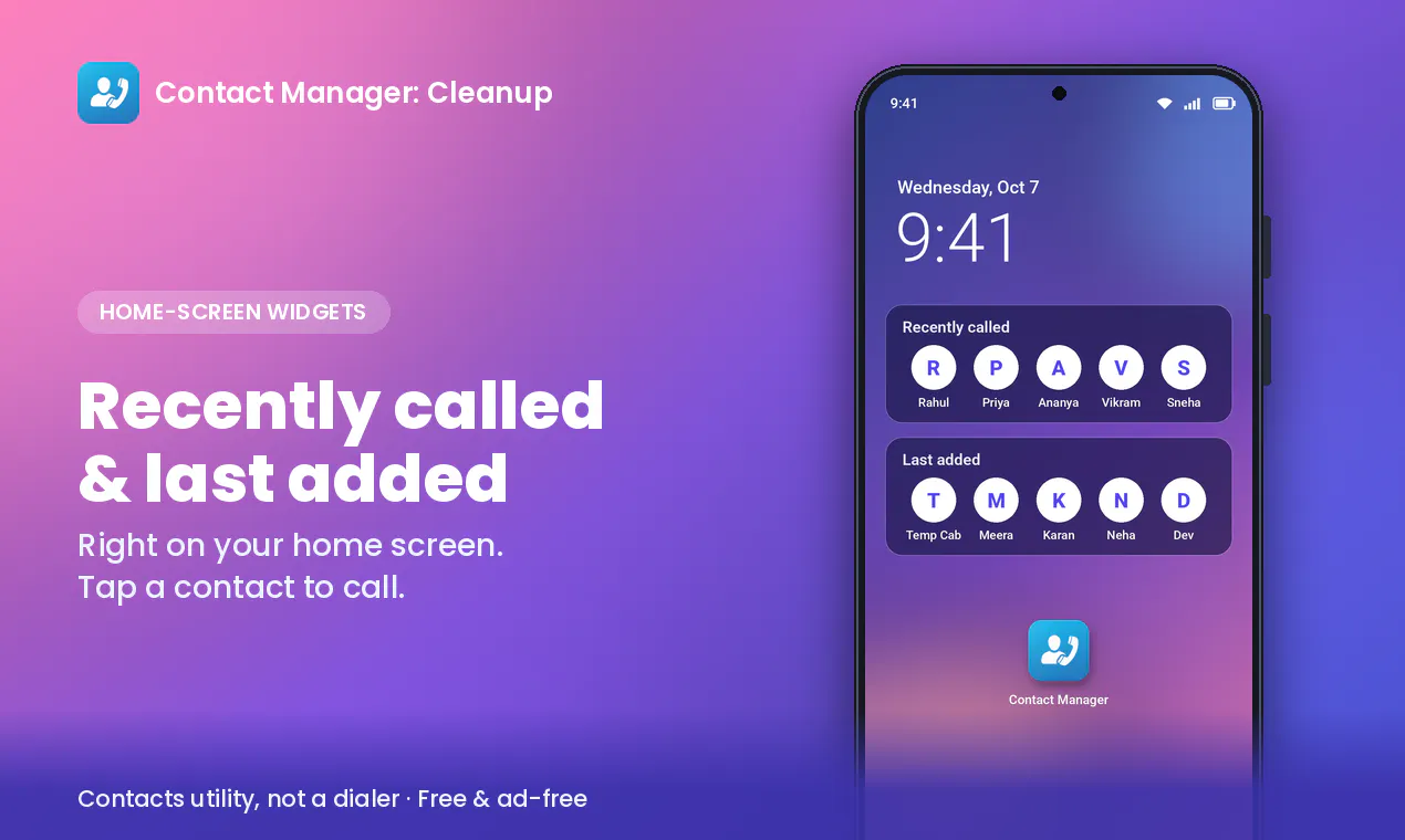Contact Manager: Cleanup gallery image
