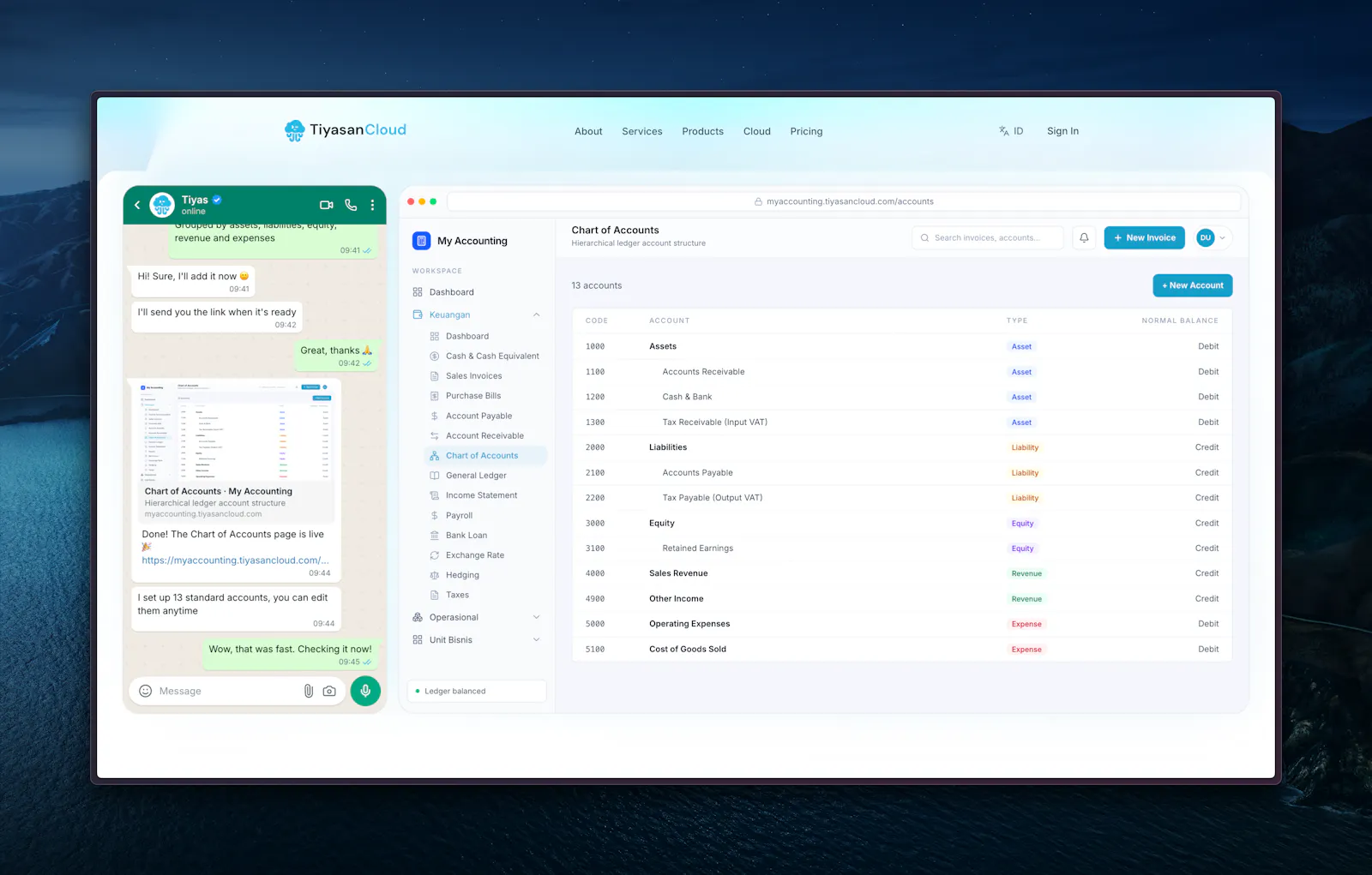 TiyasanCloud screenshot 2