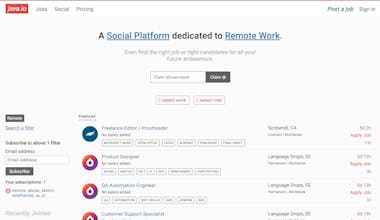 Java.io : Remote Jobs & Social Platform gallery image