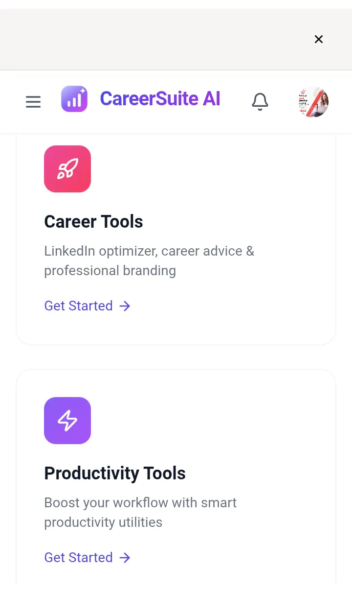 CareerSuite AI screenshot