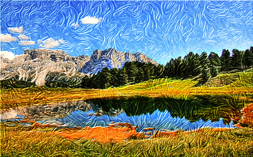 Pintura táctil - Imagen de repintado usando texturas para generar pinturas de estilo media 4