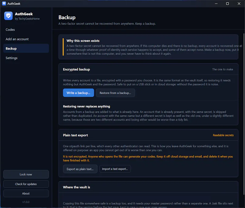 AuthGeek screenshot 5