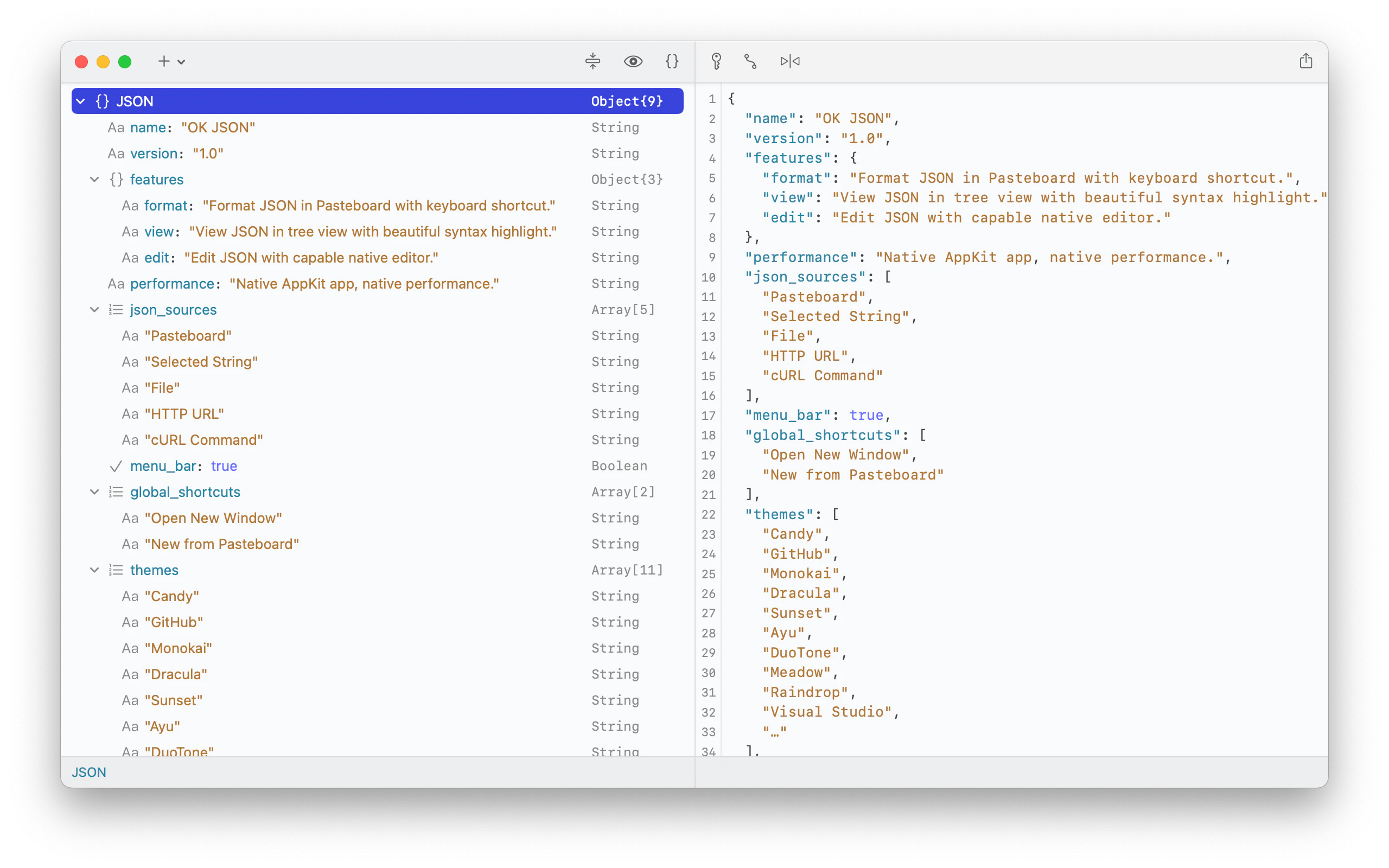 OK JSON Format And View JSON With Native Mac App Product Hunt