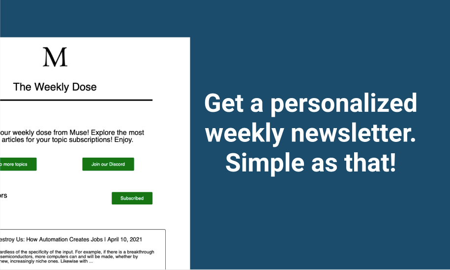 Muse Build Your Own Newsletter For News Product Hunt Muse Build Your Own Newsletter For News Product Hunt