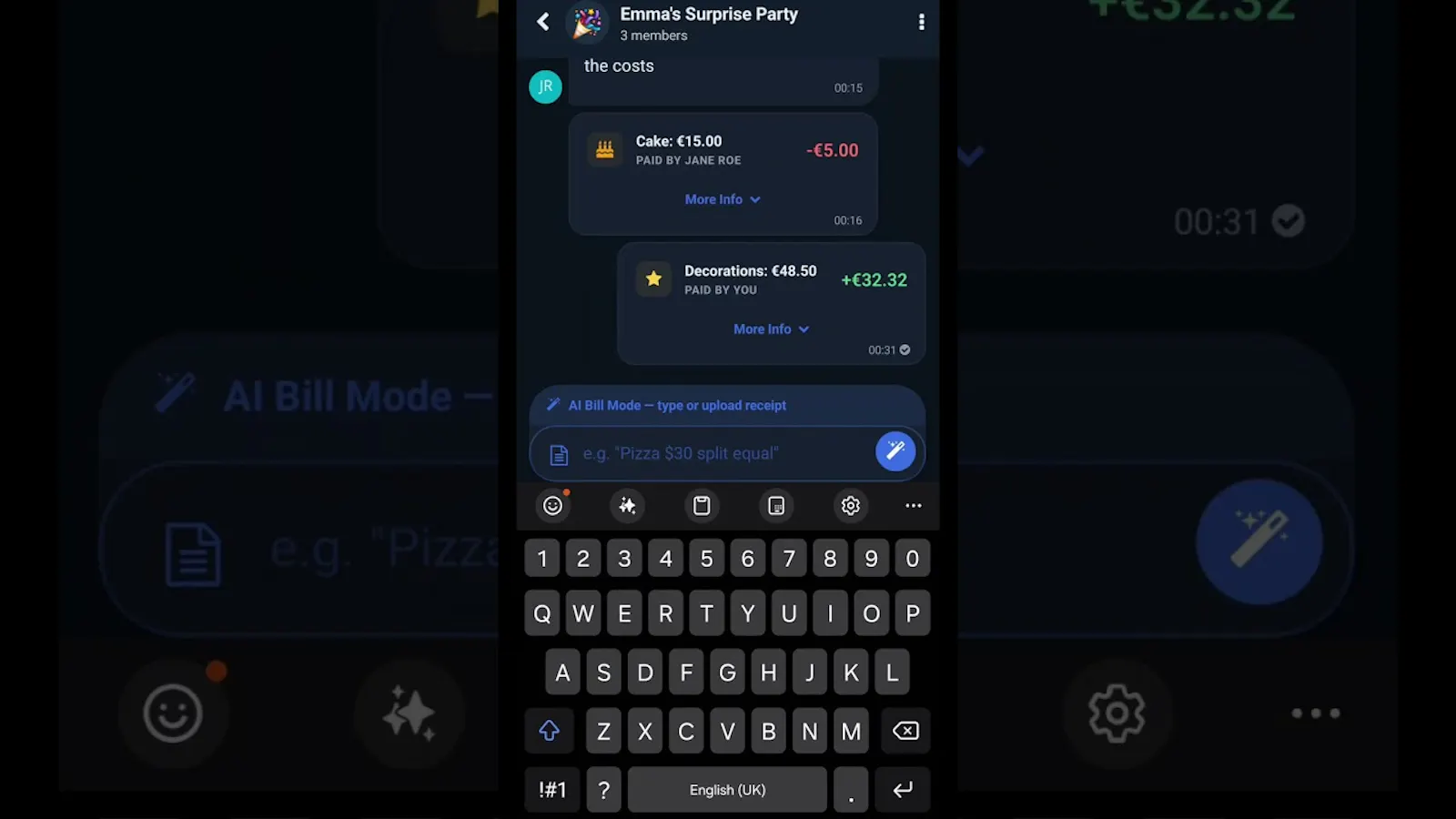 SaySplit screenshot 1 (video preview)