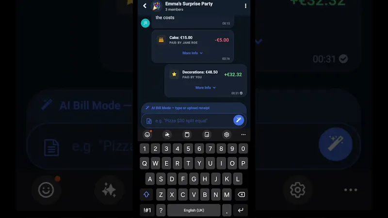 SaySplit screenshot 1 (video preview)