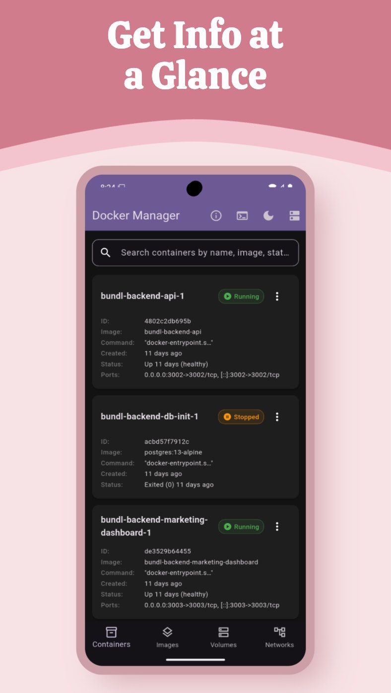 Docker Manager - Screenshot 2 preview
