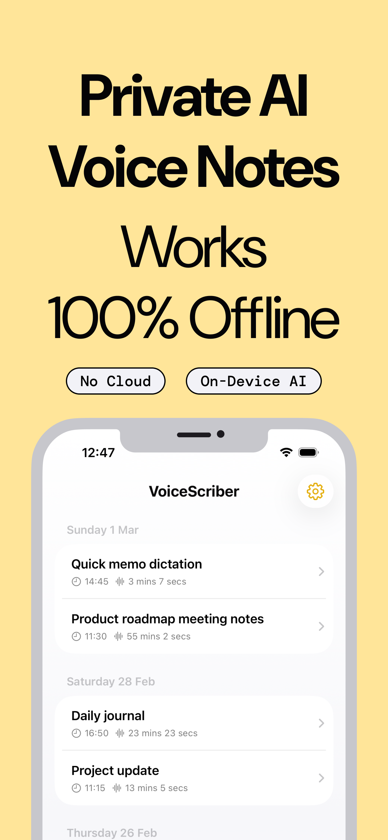 VoiceScriber AI: Offline Notes gallery image