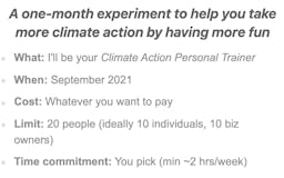 Climate Action Personal Trainer media 2