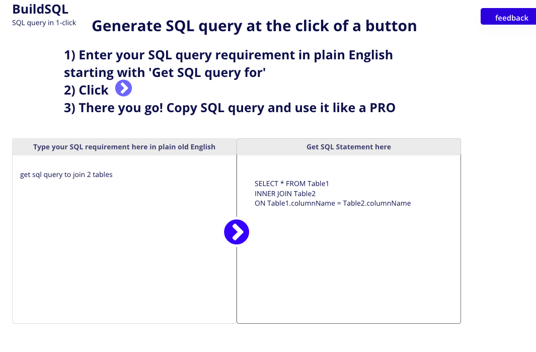 Построить SQL - SQL-запрос в 1-й клике медиа 1