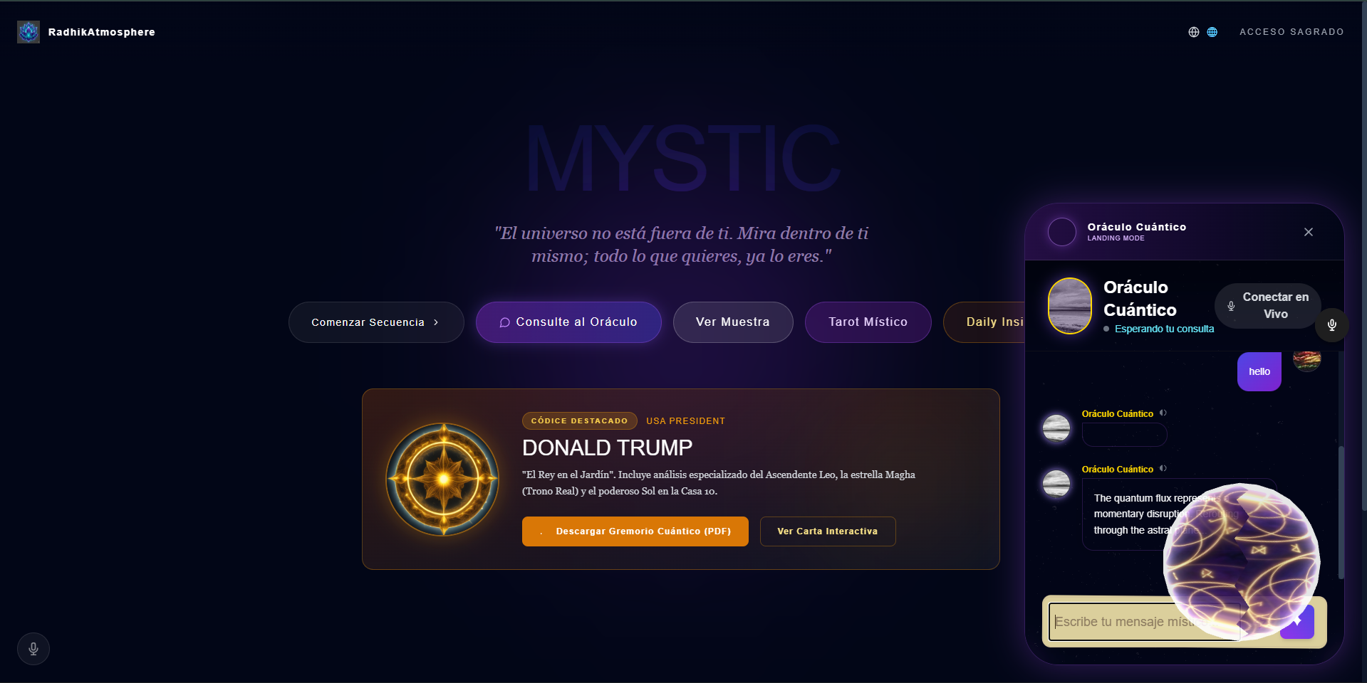 Quantum Jyotish AI : Radhikatmosphere 